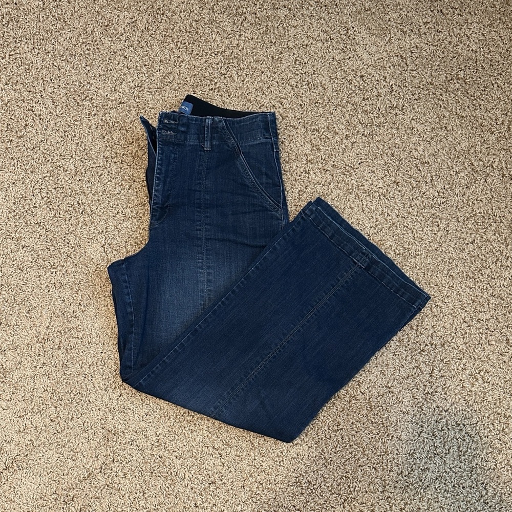 Democracy Dark Blue Flare & Wide Leg Jeans